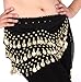 Buy Home Chiffon Dangling Gold Coins Belly Dance Hip Skirt Scarf Wrap Belt BlackFree
