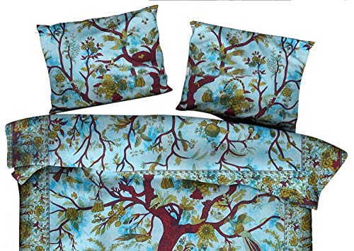 Marusthali Tree Of Life Tie Dye Comforter Psychedelic Quilt Cover