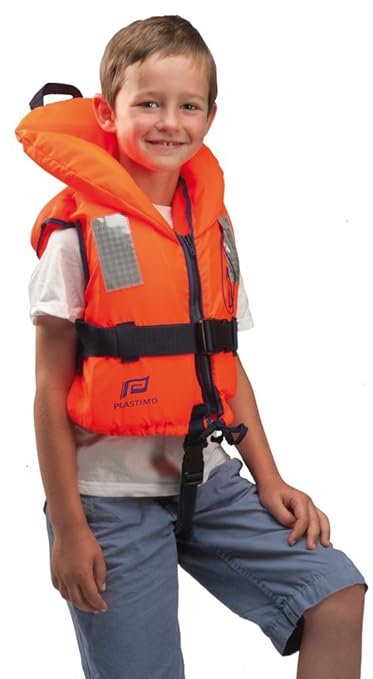 Plastimo Rettungsweste – Typhoon 100 N, Farbe Orange, Größe 10 – 20 kg