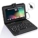 Tabsuit PU Leather Keyboard Case Cover Stand w/ Micro USB Port for 9