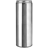 SELKIRK Corp 206024 Stainless Steel Pipe/Lock Band, 6"x24" | Chimney Pipes, Stove Pipes, Heating Appliance Venting, Stainless Steel Pipes, Selkirk 206024 Chimney Pipe, 8 in OD, 24 in L