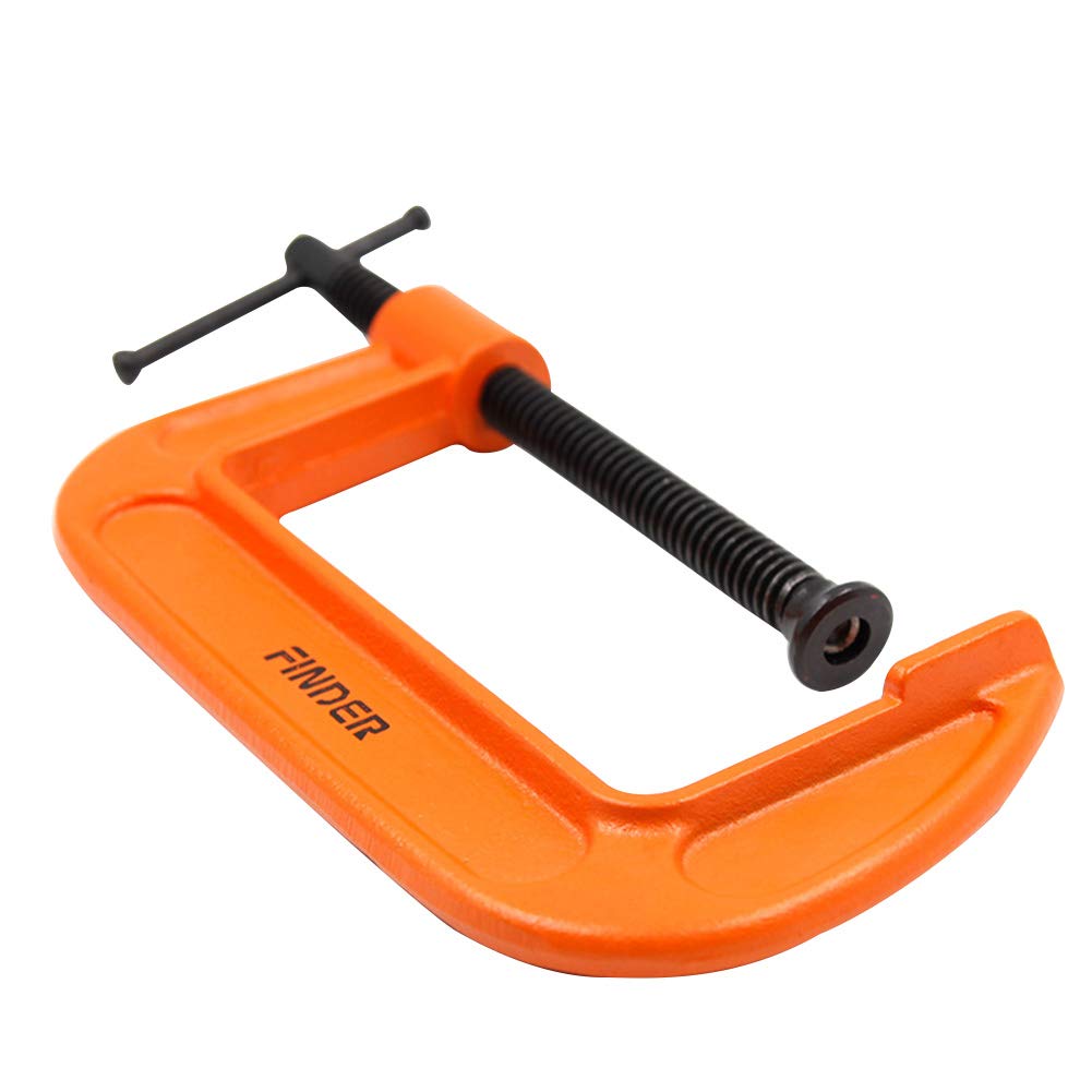 Joyzan G Clamp, Clamp Hand Screw Heavy Duty Clamps Sets Metal Type Screws Steel Welding Woodworking Woodwork Opening Throat Depth Metalwork Building Automotive Repair Jaw Benches Fixing Tool Parts