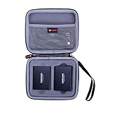 XANAD 2-in-1 Hard Case for Samsung T5 T3 250GB 500GB 1TB 2TB Portable SSD - Travel Carrying Storage Protective Bag (Grey)
