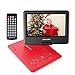 【Upgraded】 DBPOWER Portable DVD Player with 9.5'' HD Swivel Screen, Supports SD Card/USB/CD/DVD with AV in/Out and Earphone Port, 5-Hour Built-in Rechargeable Battery, Suitable for Car Headrest Mount