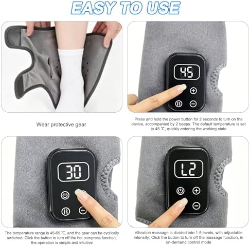 Massaggiatore per piedi, massaggiatore elettrico senza fili per dolore e circolazione, massaggiatore per piedi 3 in 1 con batteria da 2000 mAh, 6 livelli di calore fino a 65 °C, regalo perfetto per il
