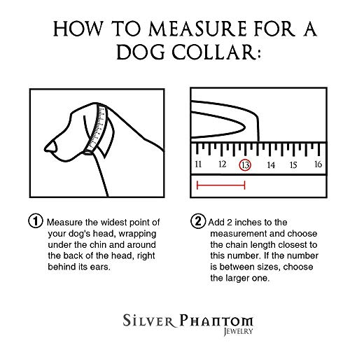silver phantom dog collar