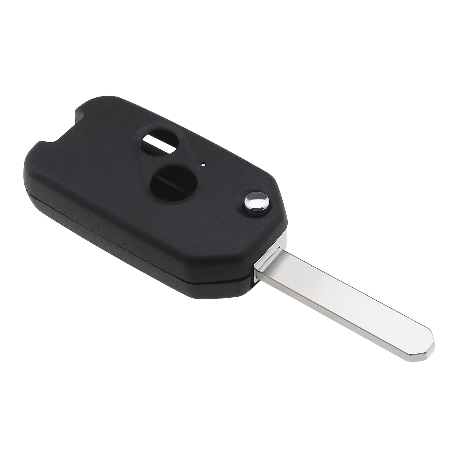 VGOL 2PCS 2 Button Remote Flip Key Shell Compatible with Civic Jazz CRV Replacement Folding Remote Key Fob Case Cover Housing with Uncut Blade