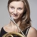 Leinuosen 2 Pieces French Horn Mouthpiece Kit Includes 1 Silver Plated French Horn Mouth Piece and 1 Mouthpiece Cleaning Brush