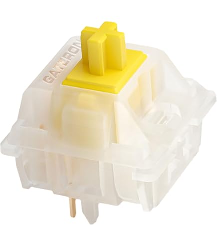 Amazon.com: GATERON KS-3X1 Milky Yellow Pro V2 Pre Lubed 5pin