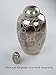 Mini Keepsake Urn • Miniature Funeral Cremation Urn fits Small Amount of Ashes • Florale Model • 2.75 inches Tall