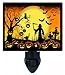 Halloween Night Light - Beware Take Care - Pumpkins & Bats