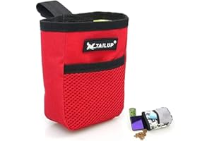 1 Piece Dog Treat Bag Portable Hand Free Treat Pouch Lightweight Dog Training Bag with Front Mesh Pocket Suitable for Dog Tra