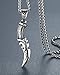 Aoiy Men's Stainless Steel Biker Pendant Necklace, 24