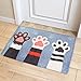 Elegant libra Cartoon Door Mat Cute Cat Palm Bath Mat Non-Slip Kitchen Mat Rubber Doormat Runner Rug Bedroom Mat
