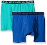 Quiksilver Little Boys' Teal Blue Boxer Brief (Pack of 2)