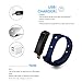 HEIHEI Fitness Tracker Smart Watch, Activity Tracker I5Plus Waterproof Detachable Strap Smart Wristband, Step Calories Counters, Sleep Monitor, Call/SMS Reminder Fit Watch For Women Men Kids(Blue)