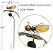 Bee on the Leaf-HAPJOY Garden Solar Lights Outdoor,Metal Solar Pathway LED Decorative Stakes Yard Decor Waterproof for Patio Lawn Walkway