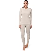 DANISH ENDURANCE Merino Wool Base Layer Set Women, Top and Bottom Set, Thermal Underwear for Womens, Tights, Long Sleeve