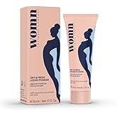 womn Intimate Comfort DRY & FRESH LIQUID POWDER – talc-free liquid body powder against moisture, chafing & odor, 1.7 Fl. Oz.