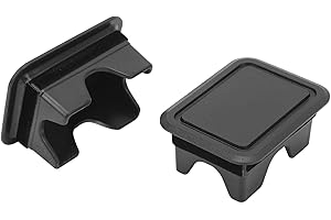 Acouto 2PCS Stake Hole Cover ABS Precise Fit Bed Rail Hole 1500 2019-2023, 2500 2019-2023, Fit for Truck Bed Stake Pocket Plu