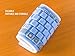LinDon-Tech Portable Wireless Keyboard Flexible Silicone Roll-up Bluetooth Keyboard for Tablet, Smartphone, Laptop, Built-in Rechargeable Lithium Battery (Blue)