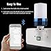 Light Bulb with Bluetooth Speaker,Led Smart Music Bulb,Wireless Bluetooth Light Bulb Speaker Controlled by Smartphones(Blue Warm White)