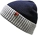 KBW-264 NAV-LGY Cuffed Two Tone Ribbed Beanie Winter Knit Ski Hat Skully