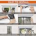 WENFENG Magnetic Screen Door, Heavy Duty Bug Screen Door with Full Frame Velcro Fits Door Size Up to 34 x 82 inch Max - Black