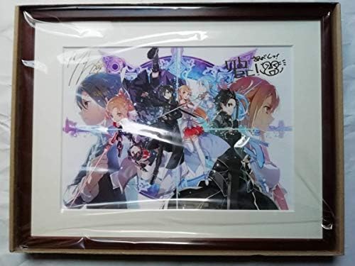 ソードアート オンライン 著者 イラストレーター箔押しサイン入り 複製原画 19 電撃屋限定