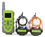 KOOLKANI 650 Yards Remote Dog Training Collar Obedience Trainer:Rechargeable Waterproof Collar w/10 Levels of Adjustable Static Stimulation,Beep Tone and Vibration (Two-dog Trainer)
