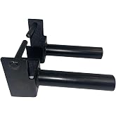 Signature Fitness Fitvids 3&rdquo; x 3&rdquo; Power Cage Squat Rack Accessories &ndash; Weight Plate Holders &ndash; Plate Holders, Pair &ndash; Black