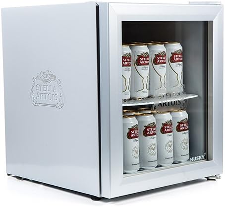 Hus Hm4 Hu Husky Stella Artois Drinks Cooler Silver Energy Class A Amazon Co Uk Large Appliances