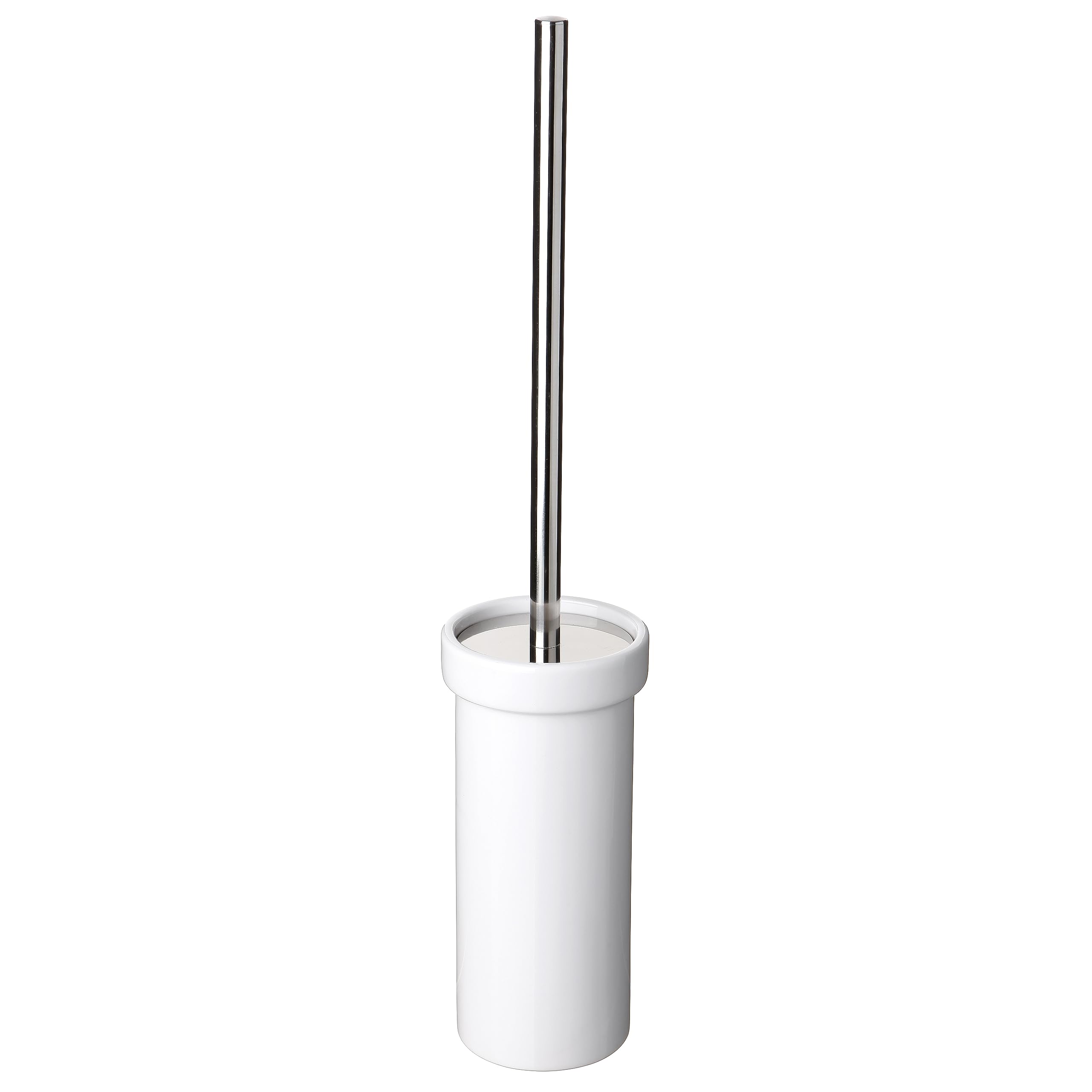 TATAY Toilet Brush | Durable Ceramic | 100% Inox Handle | Compact and Functional Toilet Brushes | 12 x 12 x 38 cm - Martins Collection - White