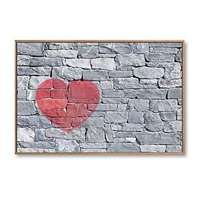 Framed Canvas Wall Art for Living Room, Bedroom Heart on Wall IV Canvas Prints for Home Decoration Ready to Hang - 16x24 inches