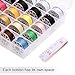 HAITRAL 25 Pcs Sewing Thread Bobbins with Bobbin Case - Sewing Thread Kit for Multiple Sewing Machine Standard Size and Assorted Colors (HT-BSK06S)