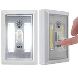 COB 2 Pack LED Wall Lighted Switch Wireless Closet Night Light Multi-Use Self-Stick For Kids Room Adults