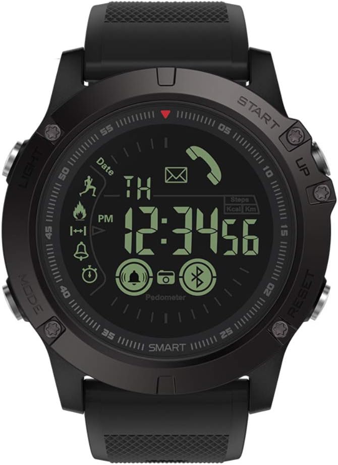 XABegin Multifunctions Rugged Military Sports Smart T1 Tact Watches Outdoor Watch Work with Apple Android Phone
