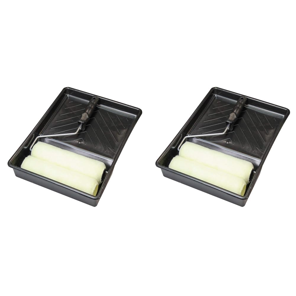 Faithfull FAIRKIT Roller Kit Tray, Frame and 2 Refills (Pack of 2)