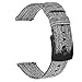 TRUMiRR Watch Band for Fossil Men's Gen 5 Carlyle/Gen 5 Garrett/HR, Canvas Nylon Watchband Steel Buckle Strap for Fossil Men's Collider HR/Gen 5E 44mm / Gen 4 Explorist HR