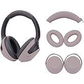 Umvowuxa 3 Set Case Cover Compatible with Sony WH-1000XM4/WH-1000XM3 Headphones,Embody Ear Pad Cover/Headband Cover/Ear Cover Soft Silicone Headphones Accessories（Rose Grey）