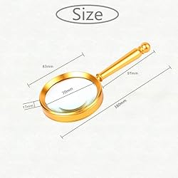 RAUGAJ Magnifiers,Handheld 10X Magnifying Glass Hd