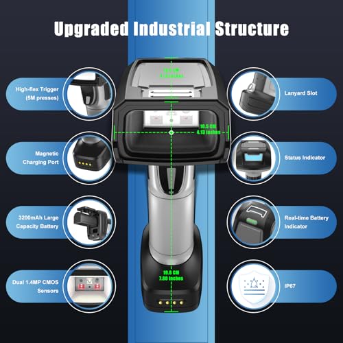 NETUM GY Series Industrial Barcode Scanner (GY60U Long Distance)