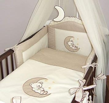 baby blue cot bed bedding