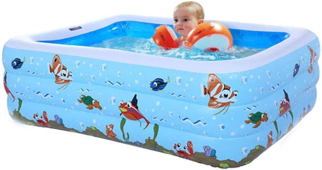 AWJ Family Lounge Pool Schwimmbad Aufblasbar Familienpool With Foot Pump