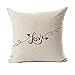 4TH Emotion Love Lettering Word Home Decor Throw Pillow Case Cushion Cover 18 x 18 Inch Cotton Linen