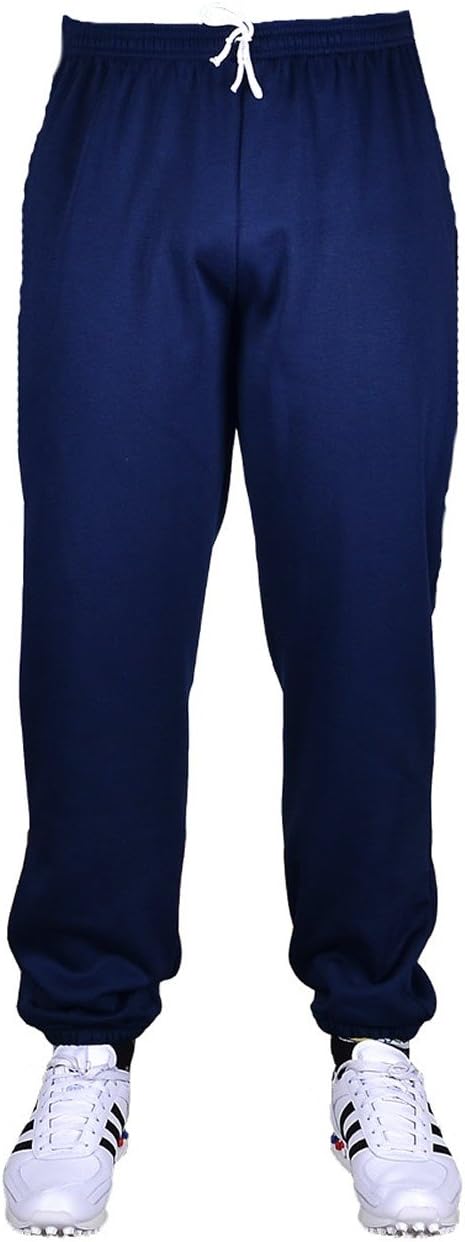 Big Mens Navy Blue BTS 29 inch IL Joggers Elasticated Ankle Size 2XL to 8XL