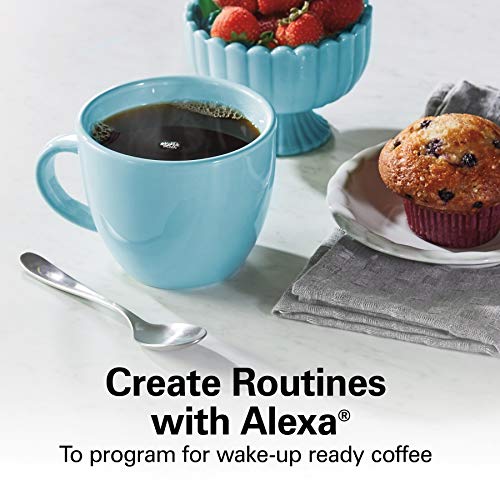 Hamilton Beach Works with Alexa Smart Coffee Maker, Programmable, 12