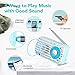 Retro Radio, Vintage Bluetooth Speaker, Portable AM FM Weather Radio with Best Reception, Rechargeable Battery, Headphone Jack, USB/TF/AUX Player, Loud Volume for Home, Office, Kitchen (Blue)