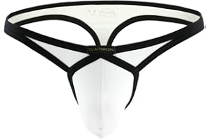 MuscleMate Men's Thong G-String Underwear, Men's Hot Thong G-String T-Back Underwear, Stretch Fit.