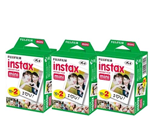 60 feuilles Fujifilm Instax film instantané pour mini 8–9 et tous les appareils photo Fuji Mini